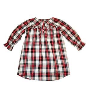 Crewcuts Stewart Tartan Plaid Flannel Nightgown Size 7